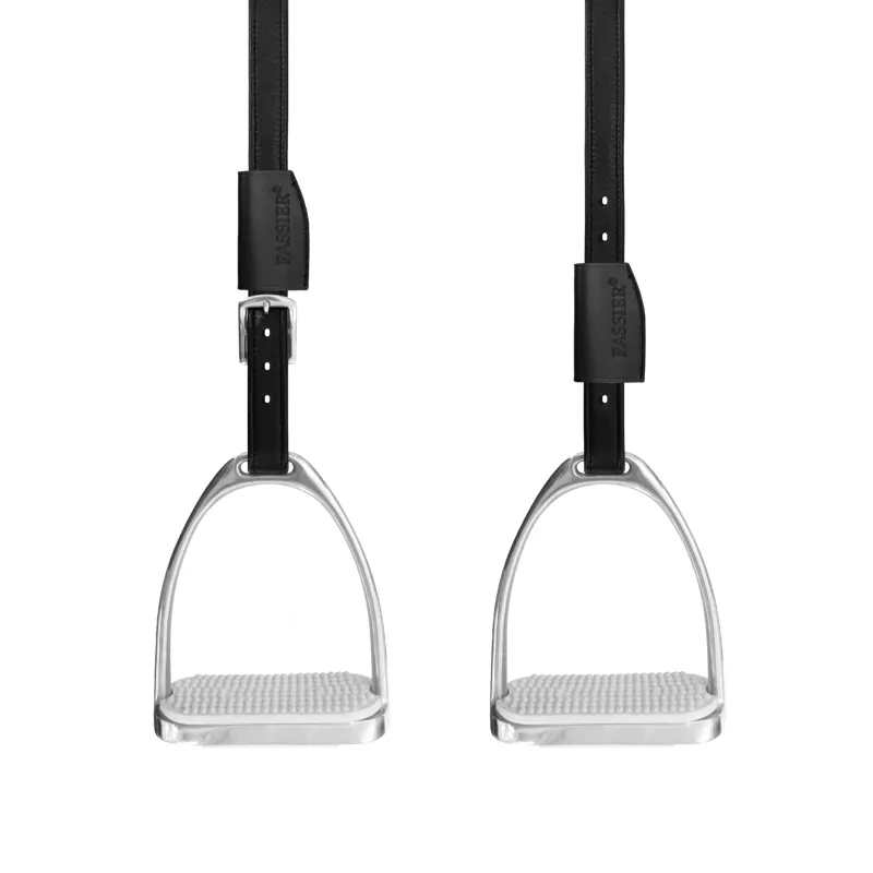 Passier Velvet Touch Mono Stirrup Leathers  - Black