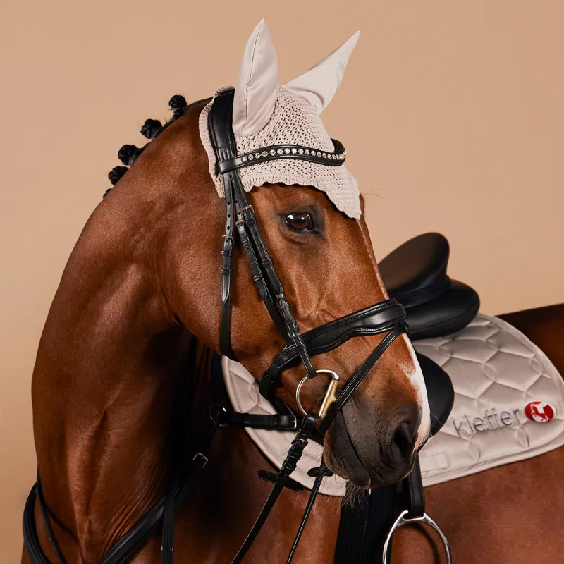 Kieffer Ultrasoft Gaya Snaffle Bridle - Black-5