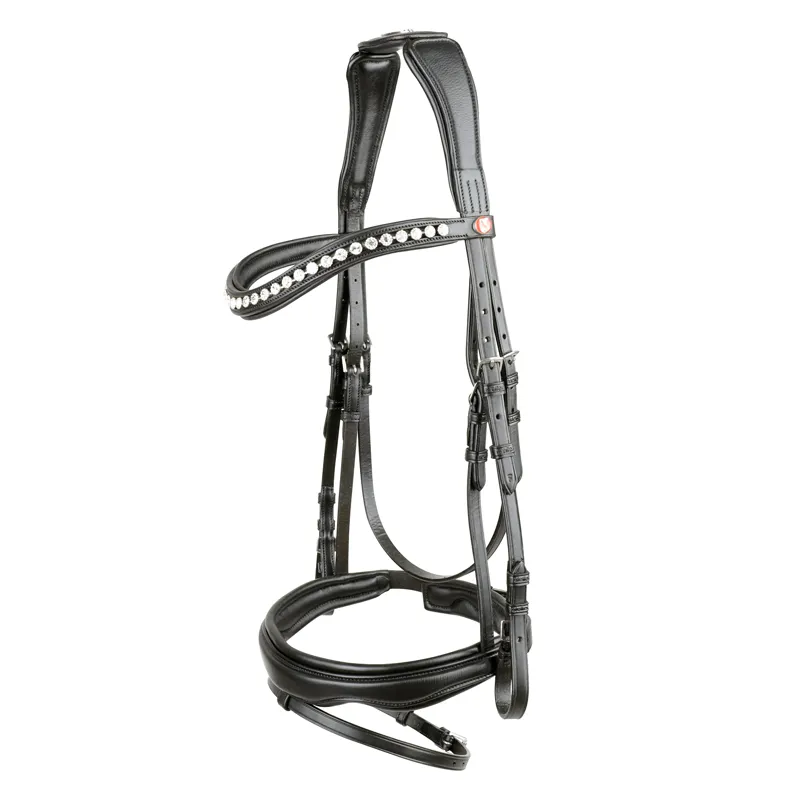 Kieffer Ultrasoft Gaya Snaffle Bridle - Black
