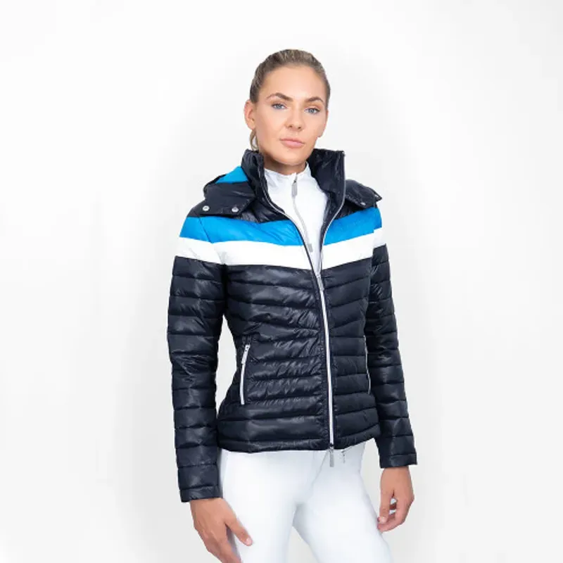 Coldstream Southdean Quilted Jacket - Navy/White/Blue