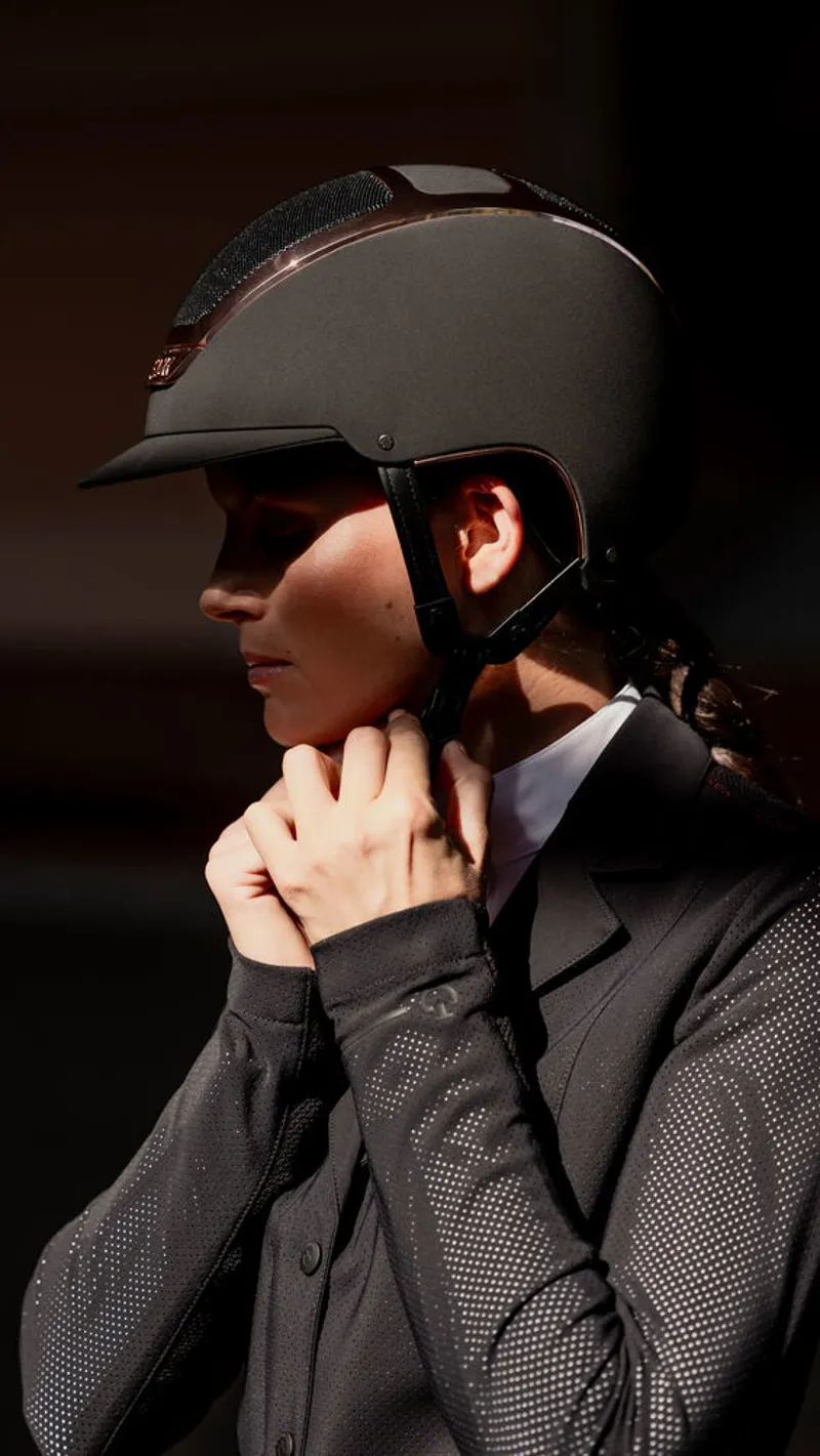 Kask Dogma Chrome Riding Helmet - Black/Everyrose-4