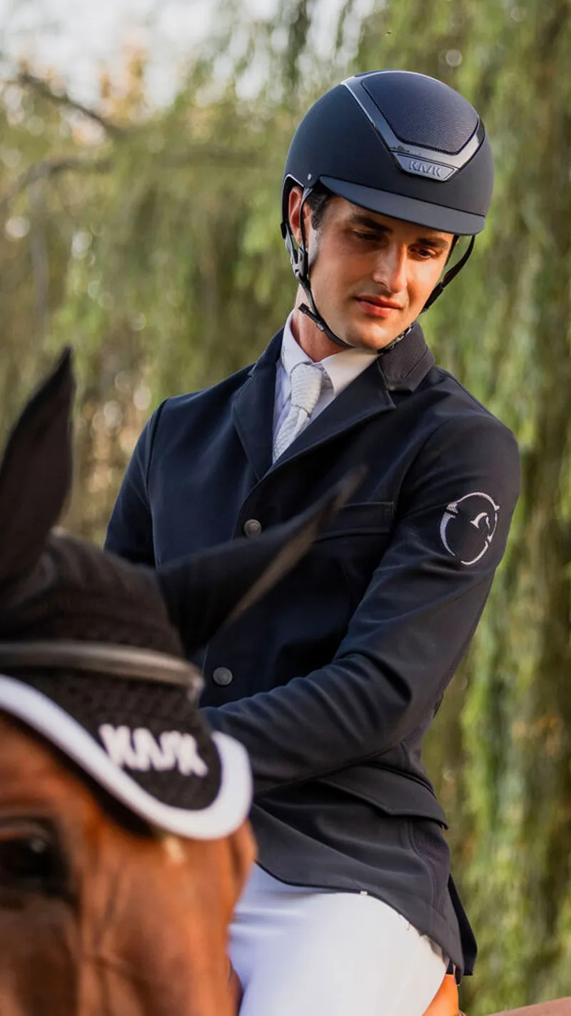 Kask Dogma Chrome Riding Helmet - Navy-4