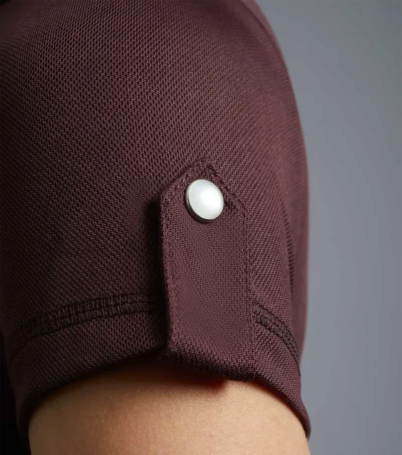 Amia Ladies Technical Short Sleeve Riding Top / Navy uk-4