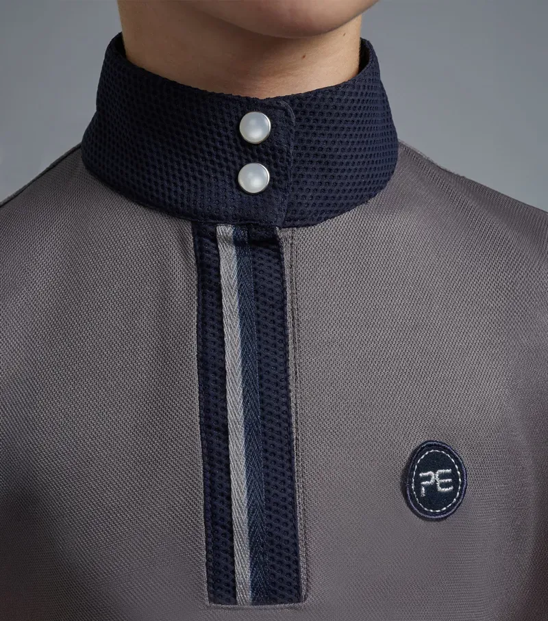 Mini Remisa Girl's Technical Short Sleeve Riding Top / Grey-3