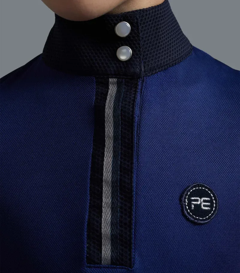 Mini Remisa Girl's Technical Short Sleeve Riding Top / Navy-3