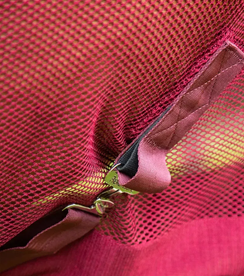 Premier Equine Arisca Scrim Cooler in Burgundy-2