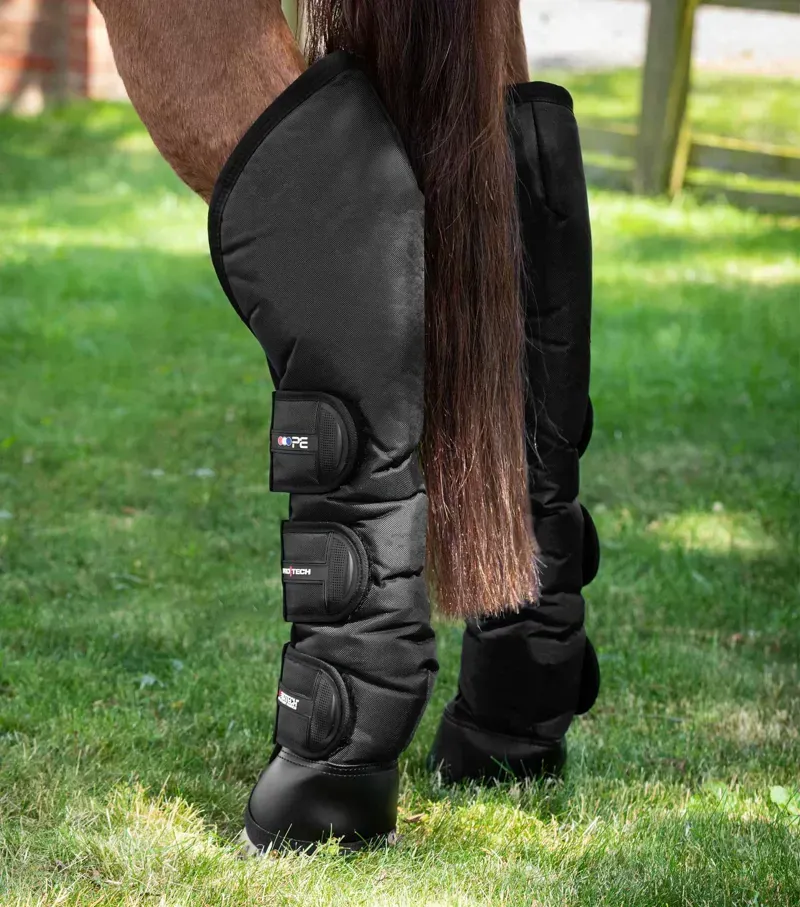 Ballistic Knee Pro-Tech Horse Travel Boots - Black-4