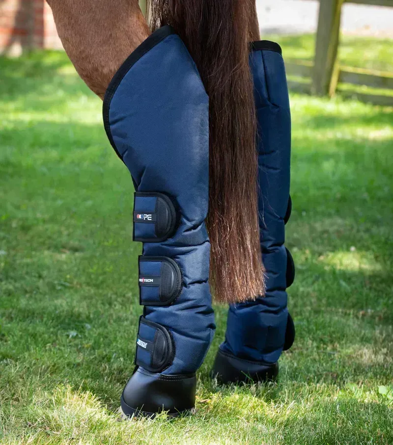 Ballistic Knee Pro-Tech Horse Travel Boots - Navy-4