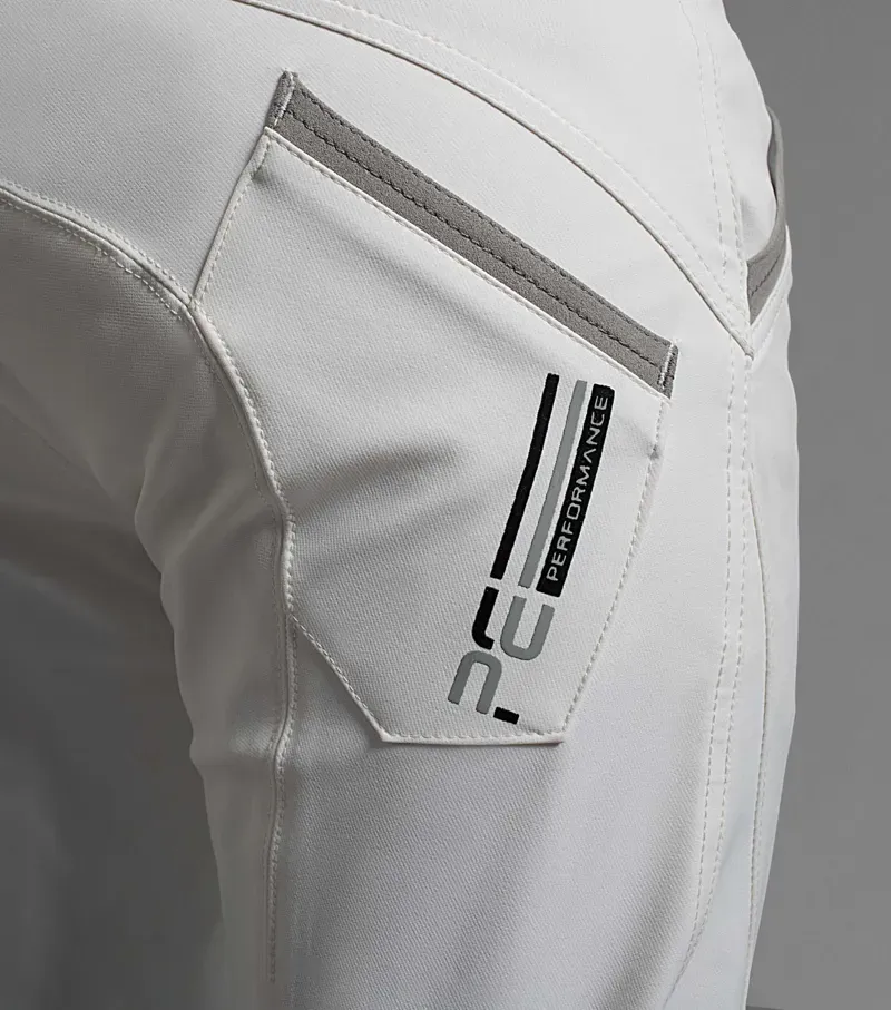 Barusso Gel Knee Competition Breeches / White-3