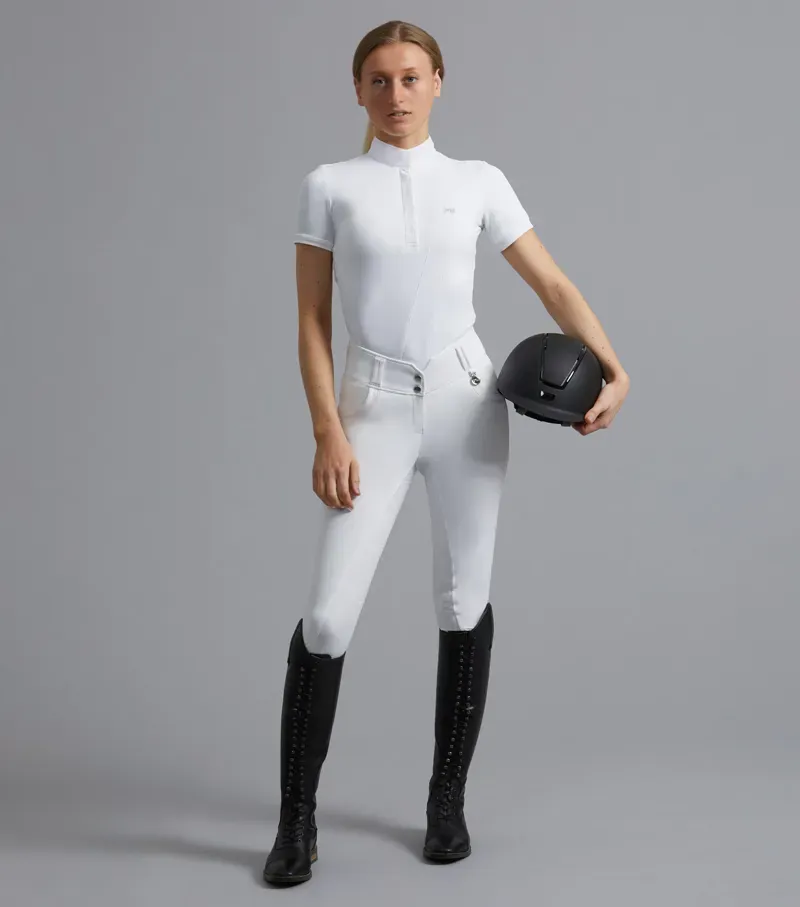 Bellisa Ladies Show Shirt / White uk-1