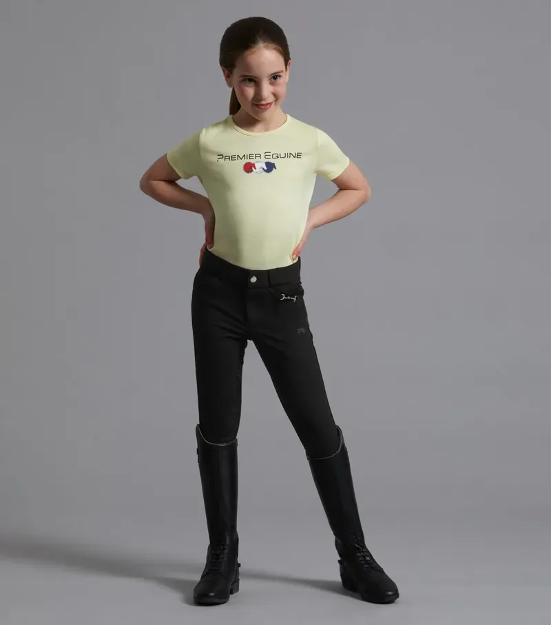 Brava Girls Full Seat Gel Riding Breeches / Black