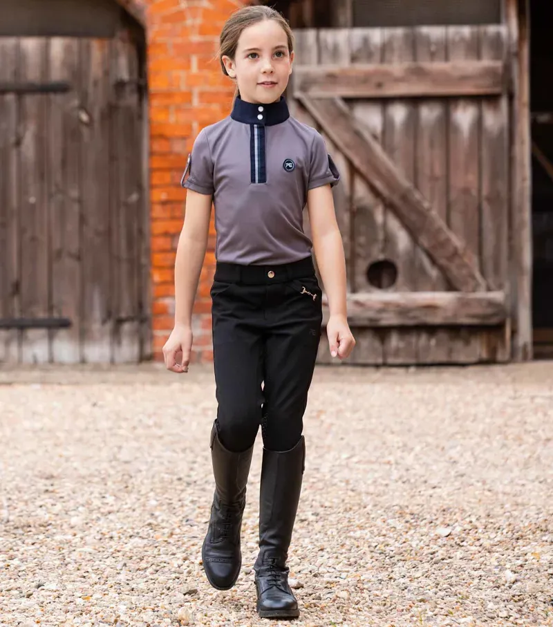 Brava Girls Full Seat Gel Riding Breeches / Black-1