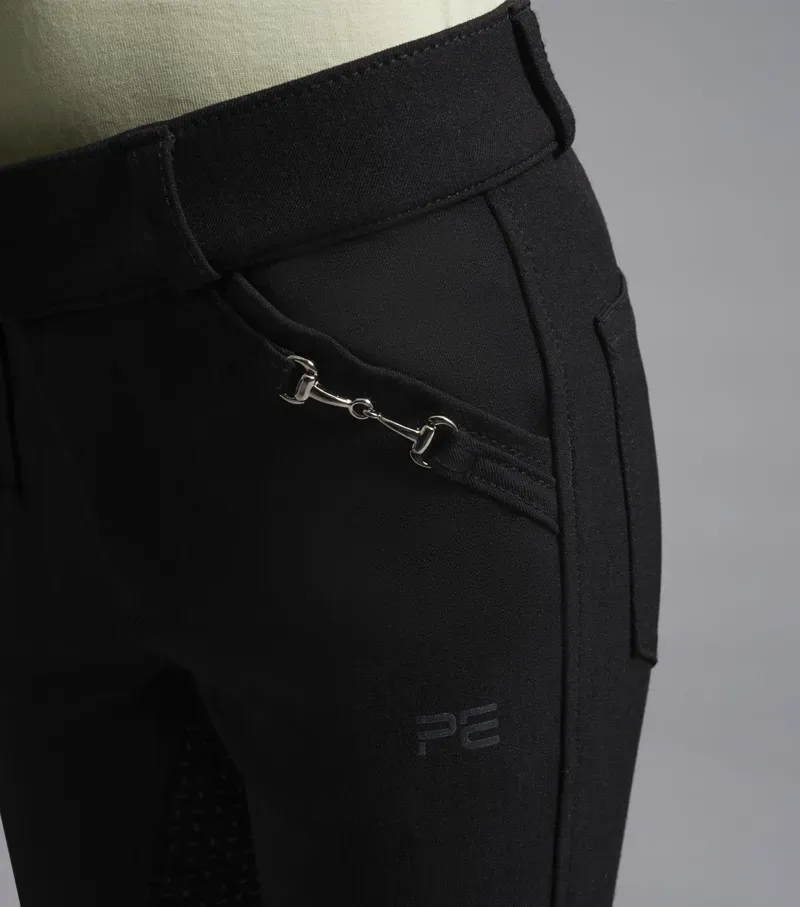 Brava Girls Full Seat Gel Riding Breeches / Black-3