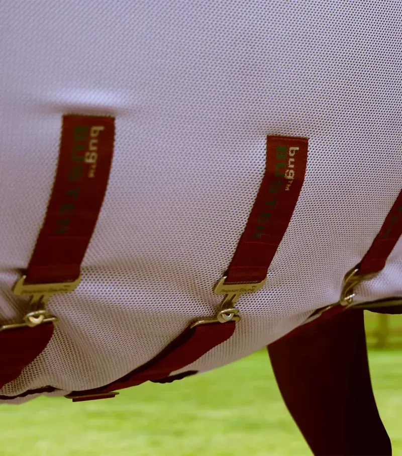 Premier Equine Bug Buster Fly Rug With Detachable Neck And Belly Flap in Lavender-4