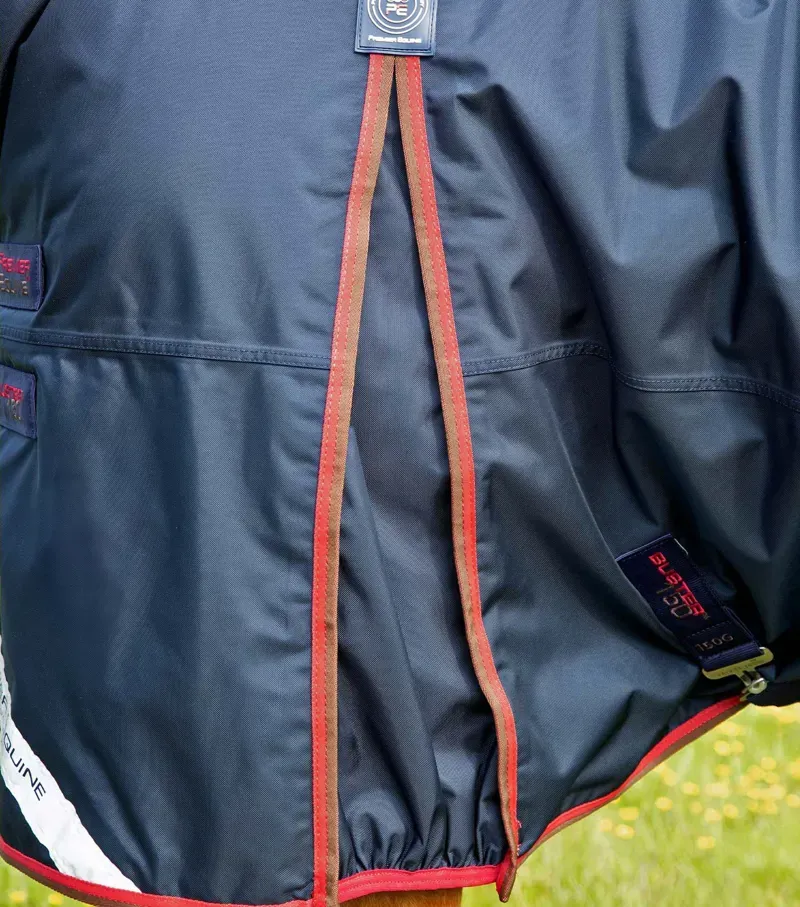 Buster 150g Turnout Rug With Classic Neck Cover / Navy-4