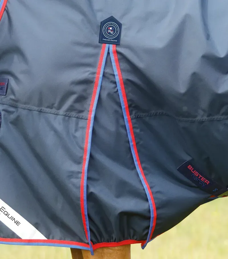 Premier Equine Buster Hardy 0g Half Neck Turnout Rug in Navy-3