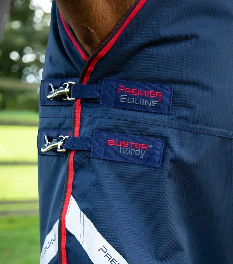 Buster Hardy 200g Half Neck Turnout Rug / Navy-2
