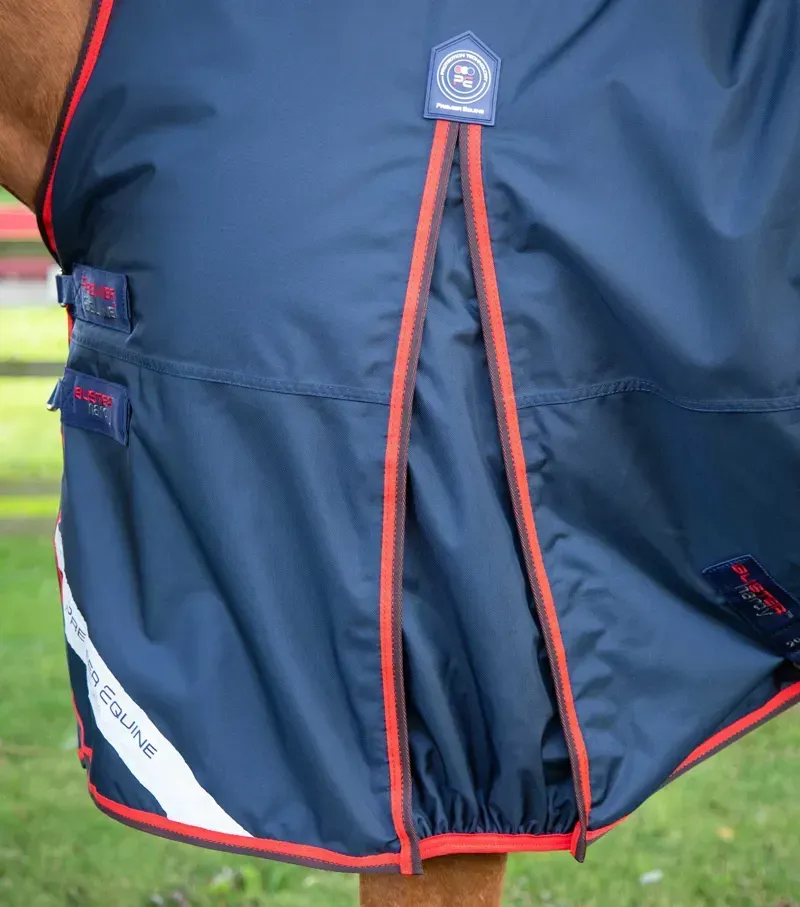 Buster Hardy 200g Half Neck Turnout Rug / Navy-3
