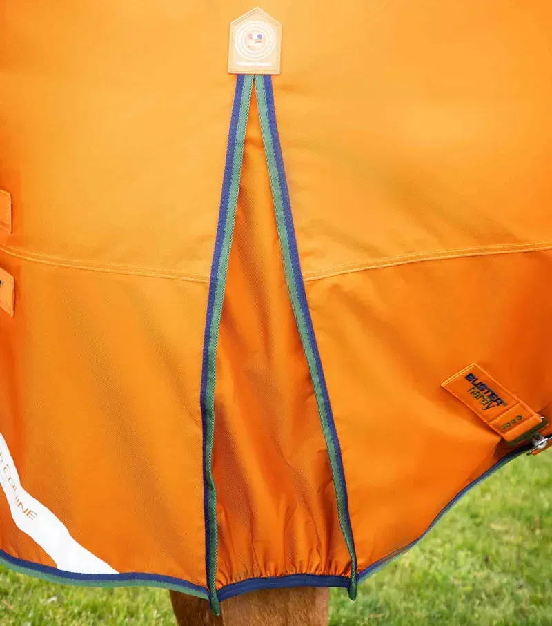 Premier Equine Buster Hardy 400g Half Neck Turnout Rug in Burnt Orange-2
