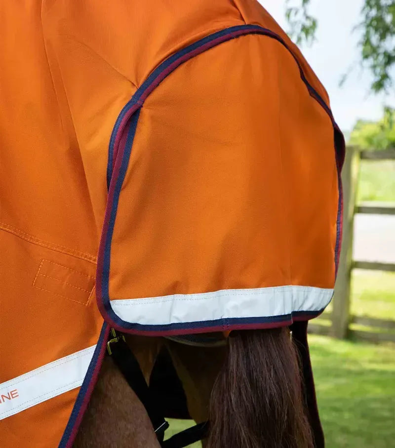 Buster Hardy 200g Half Neck Turnout Rug / Burnt Orange-4