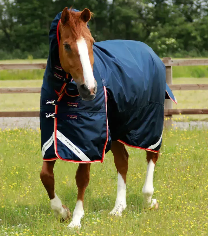 Buster Storm 200g Combo Turnout Rug With Snug-Fit Neck / Navy