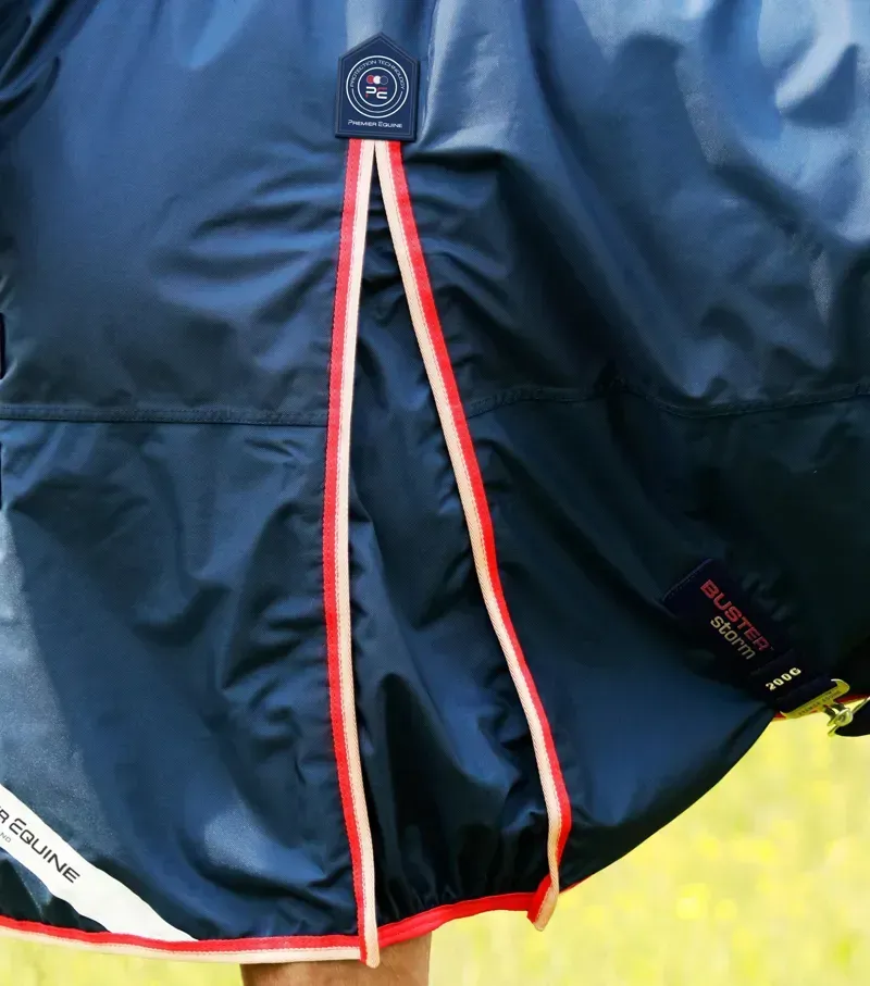 Buster Storm 200g Combo Turnout Rug With Snug-Fit Neck / Navy-3