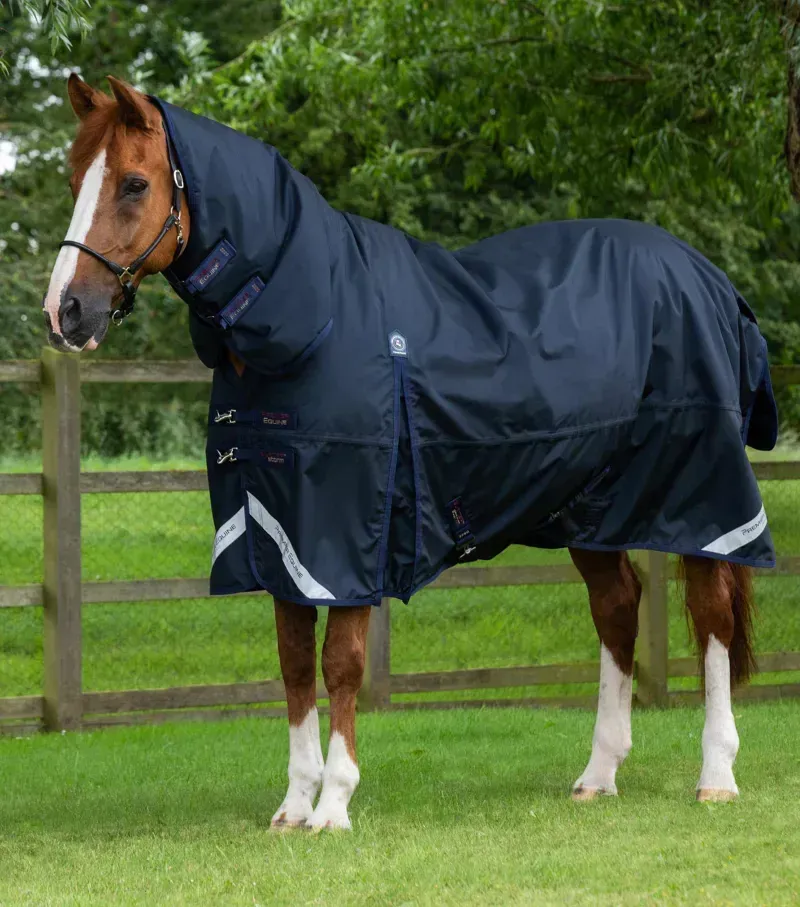 Buster Storm 220g Combo Turnout Rug With Classic Neck / Navy