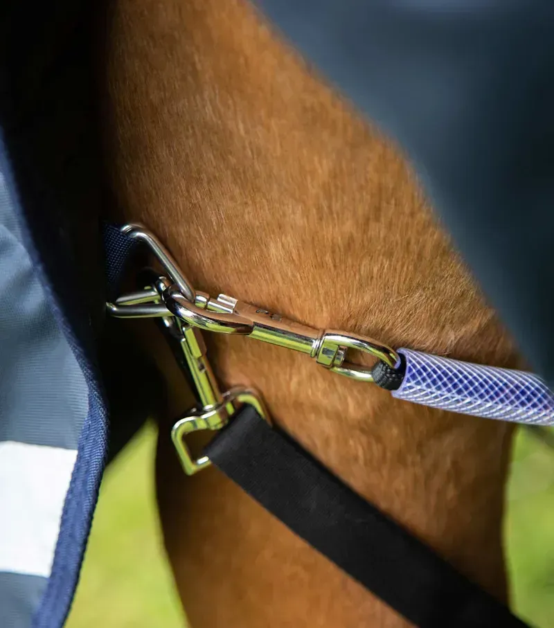 Buster Storm 220g Combo Turnout Rug With Classic Neck / Navy-4