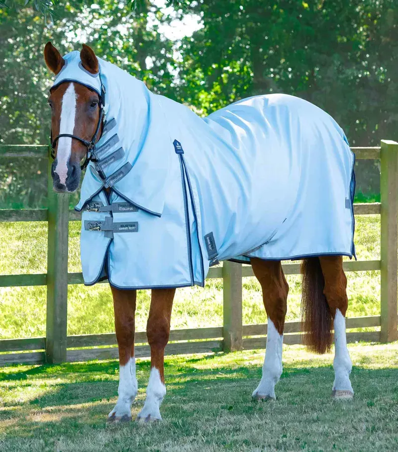 Buster Sweet Itch Fly Rug With Surcingles / Blue