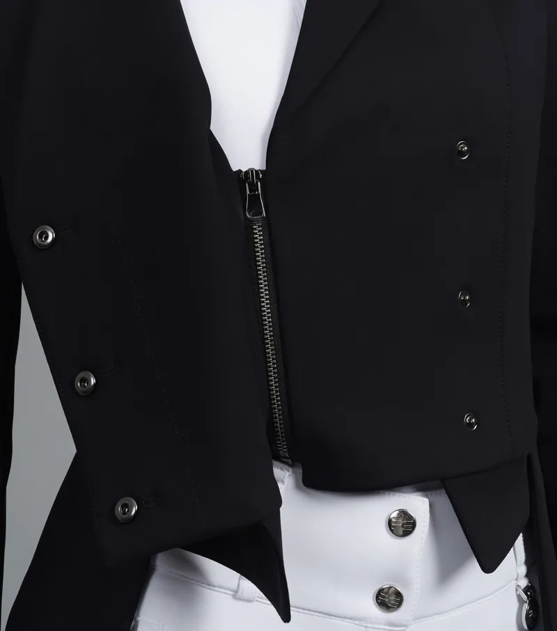 Premier Equine Capriole Ladies Short Tail Dressage Jacket - Black-4