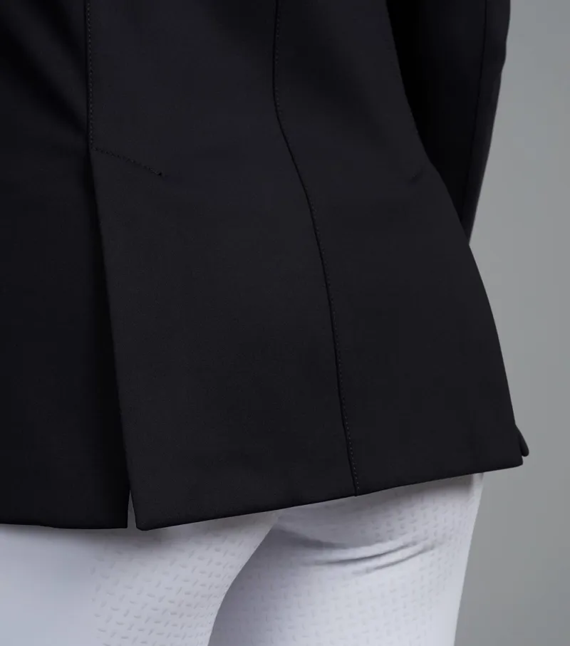 Premier Equine Capriole Ladies Short Tail Dressage Jacket - Black-6