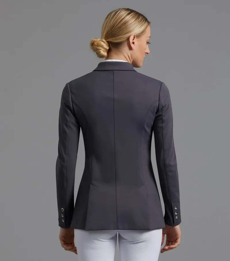 Premier Equine Capriole Ladies Short Tail Dressage Jacket - Grey-1