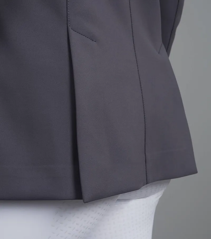 Premier Equine Capriole Ladies Short Tail Dressage Jacket - Grey-6