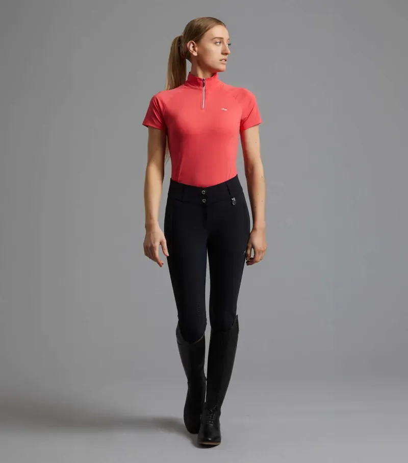 Carapello Ladies Full Seat Gel Riding Breeches / Navy
