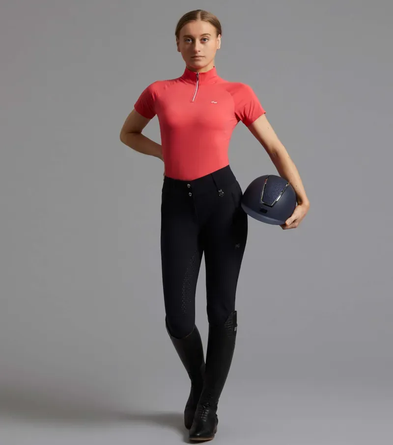 Carapello Ladies Full Seat Gel Riding Breeches / Navy-1