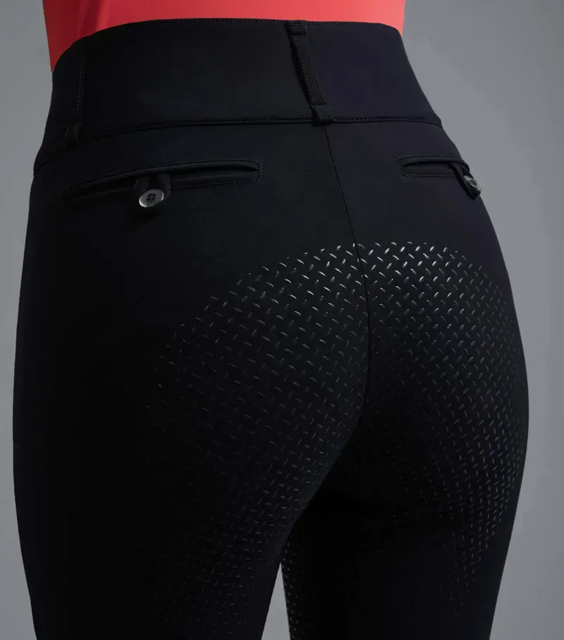 Carapello Ladies Full Seat Gel Riding Breeches / Navy-2