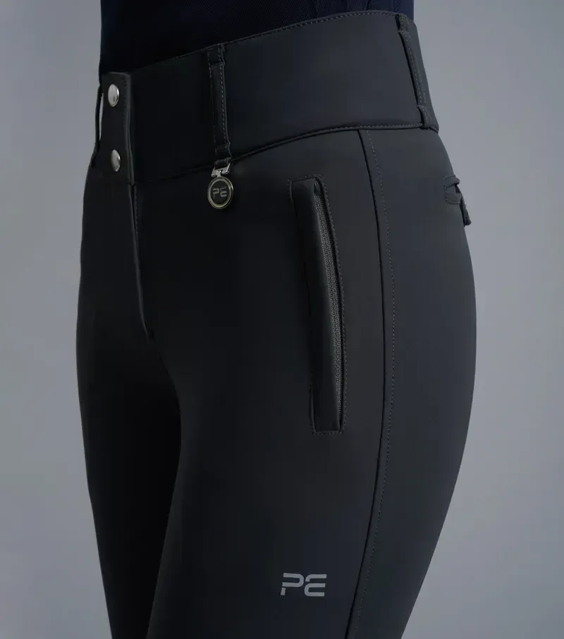 Carapello Ladies Full Seat Gel Riding Breeches / Anthracite-2