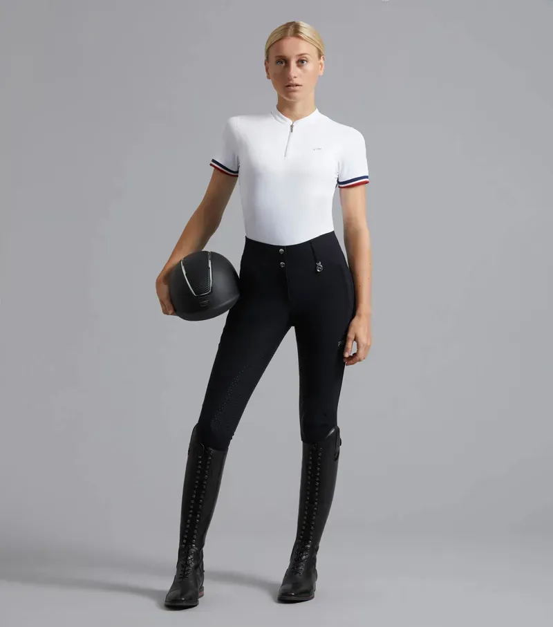 Carapello Ladies Full Seat Gel Riding Breeches / Black