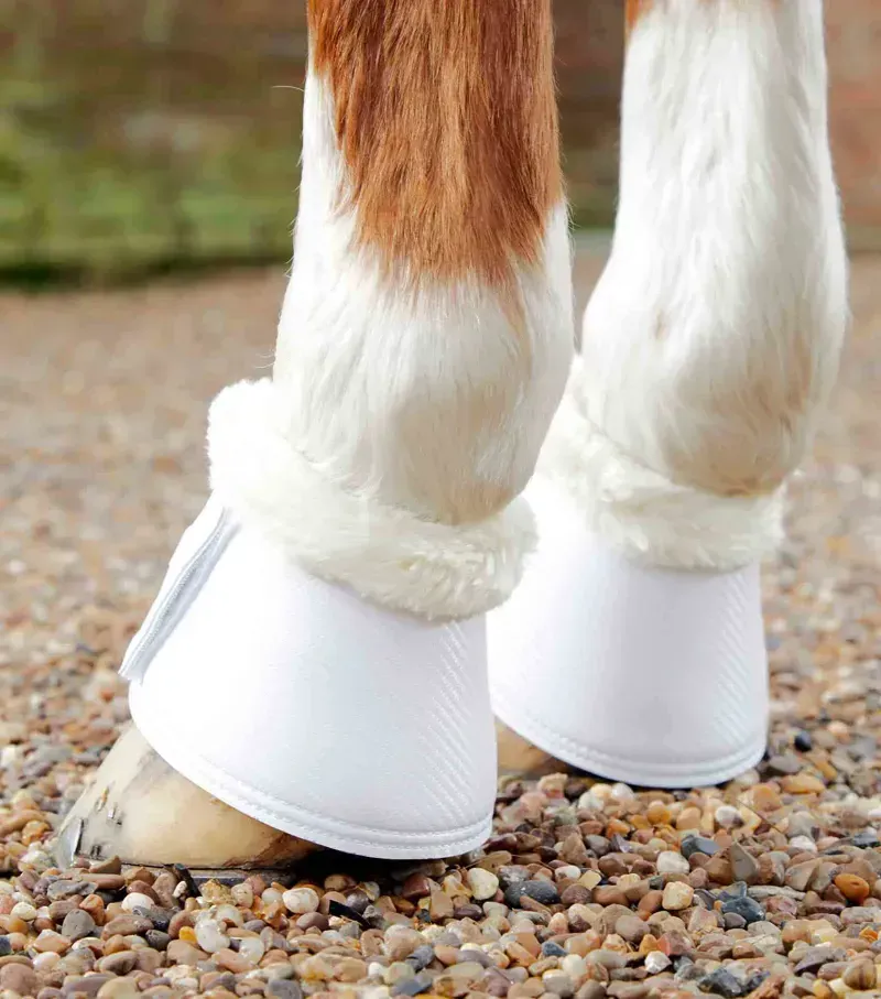 Carbon Tech Techno Wool Over Reach Boots / White-1