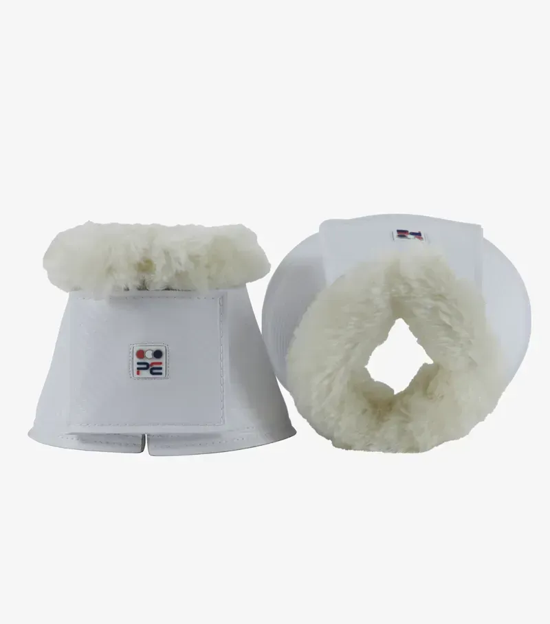 Carbon Tech Techno Wool Over Reach Boots / White-4