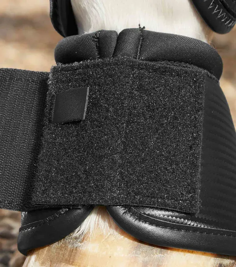 Carbon Wrap Over Reach Boots / Black-2