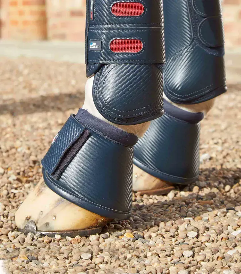 Carbon Wrap Over Reach Boots / Navy-2