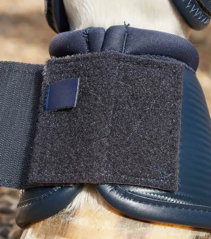 Carbon Wrap Over Reach Boots / Navy-3