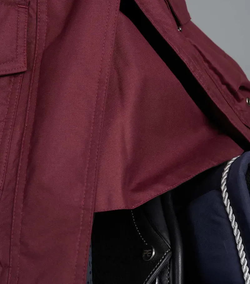 Cascata Ladies Waterproof Coat Wine-3