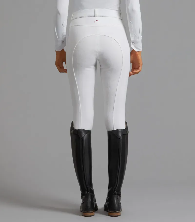 Cassa Ladies Full Seat Gel Competition Riding Breeches / White-1