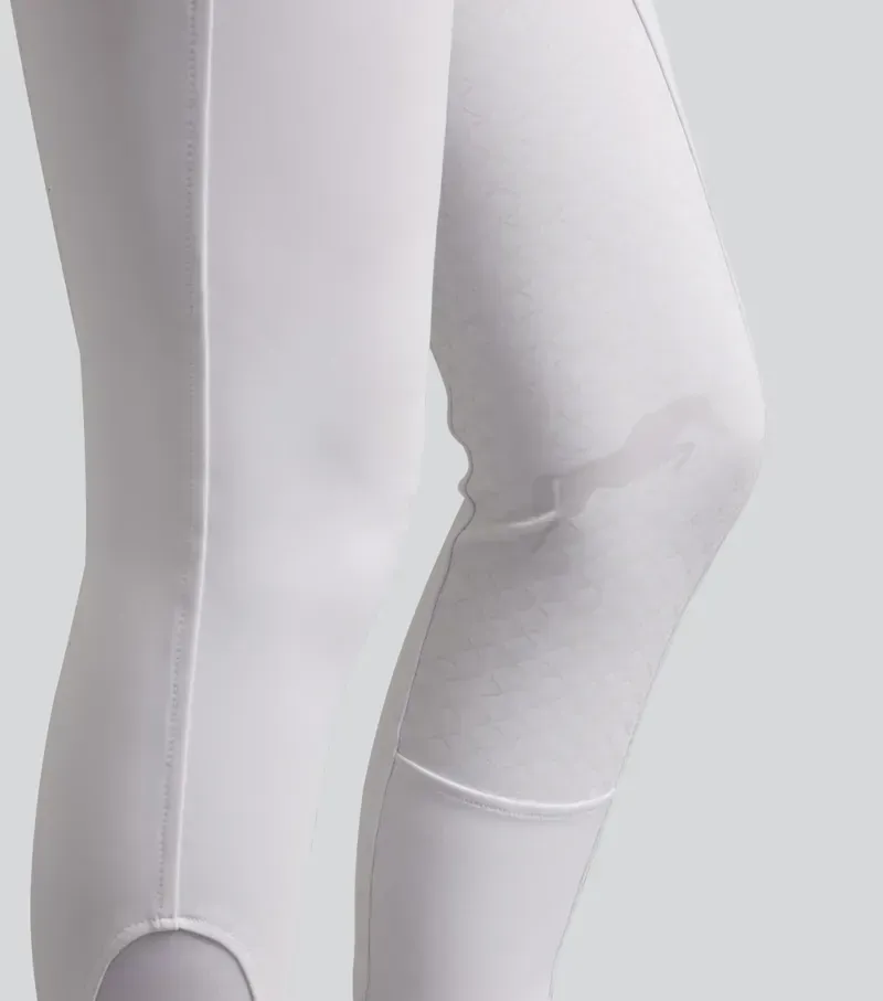 Premier Equine Womens Coco Novo Full Seat Competition Riding Breeches in White-4