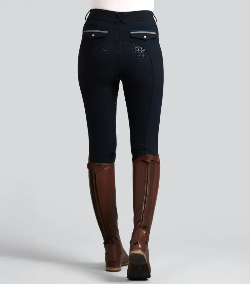 Premier Equine Womens Coco Novo Full Seat Riding Breeches in Navy-3
