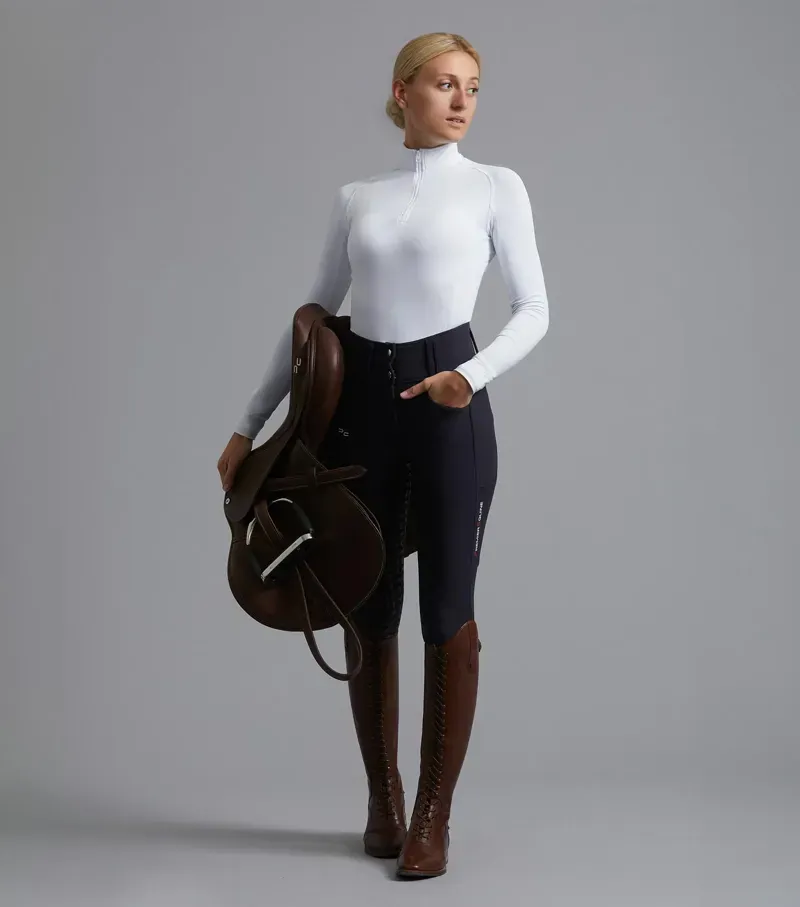 Premier Equine Ladies Coco II Gel Full Seat Riding Breeches in Navy-1