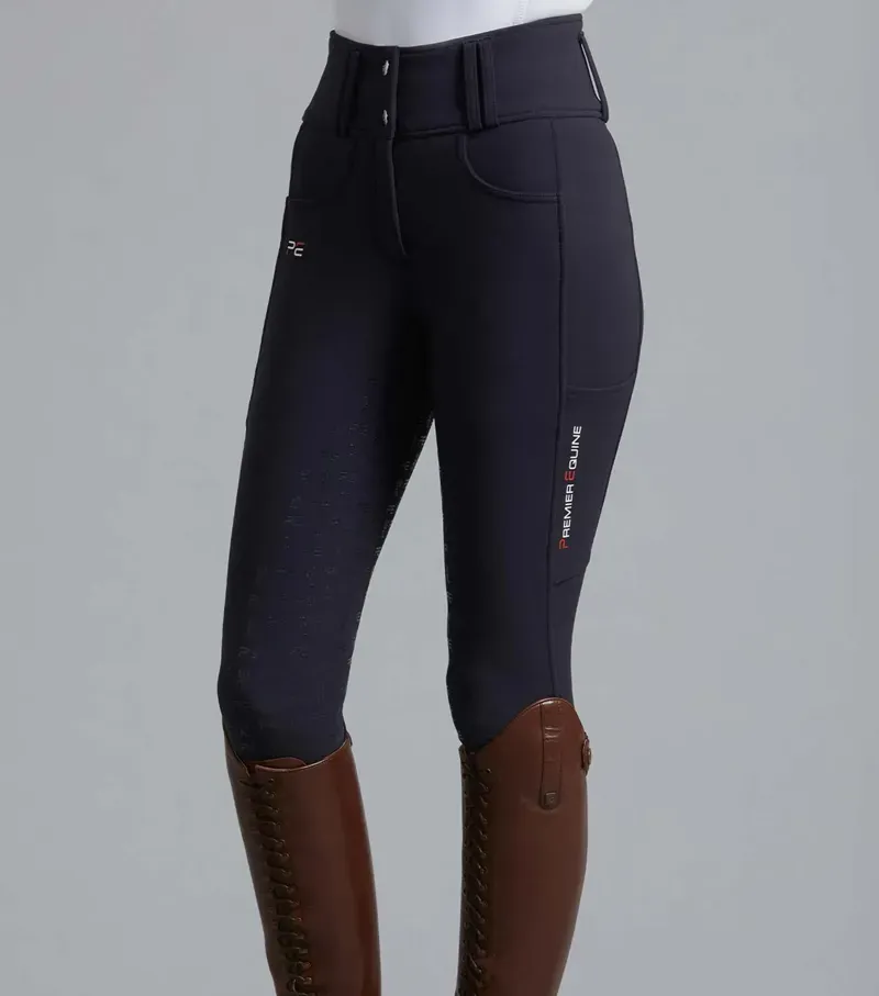 Premier Equine Ladies Coco II Gel Full Seat Riding Breeches in Navy-2