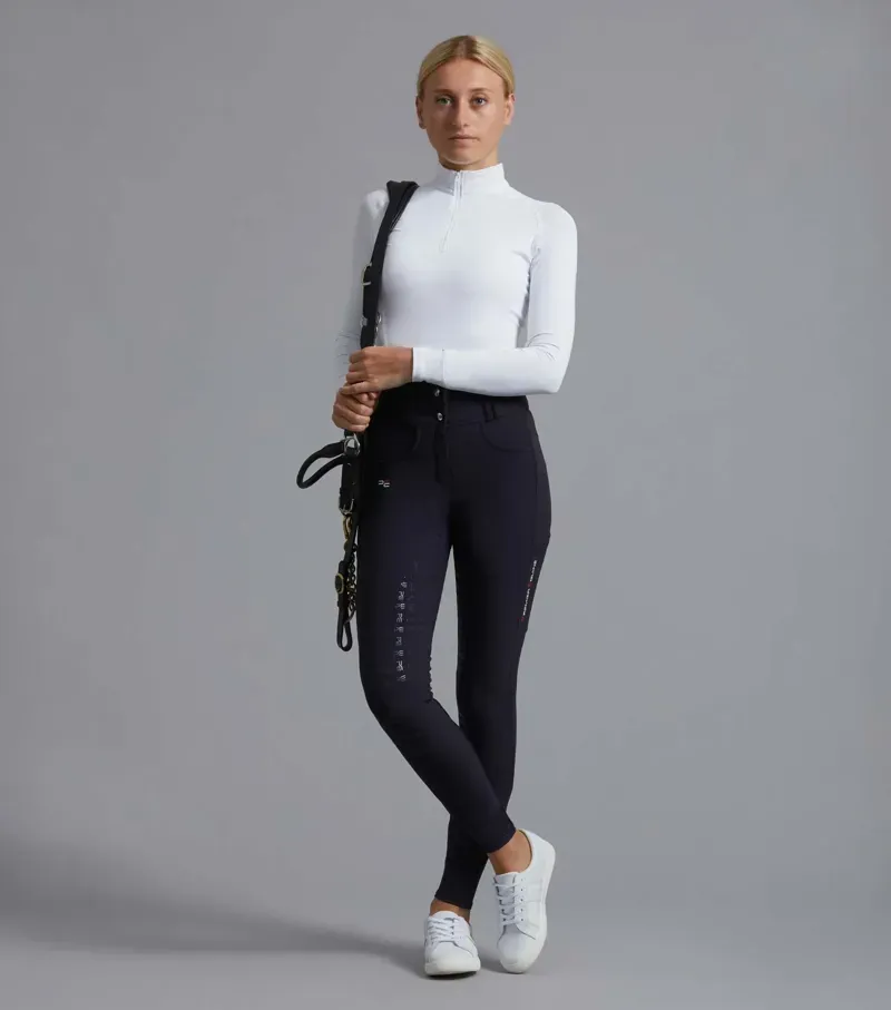 Premier Equine Ladies Coco II Gel Full Seat Riding Breeches in Navy-5